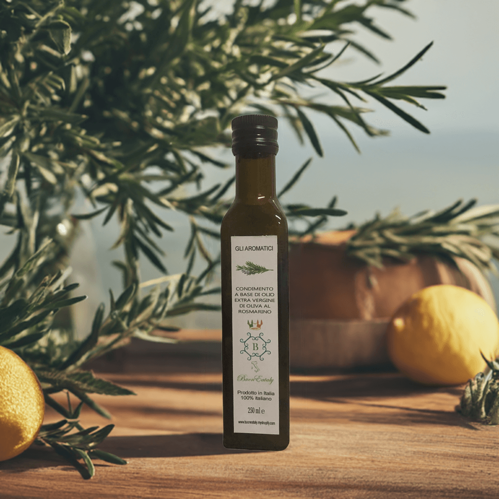aromatische olijfolie extra vergine rozemarijn