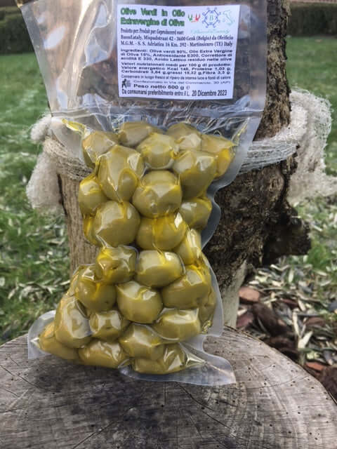 Olijven in extra vergine olijfolie